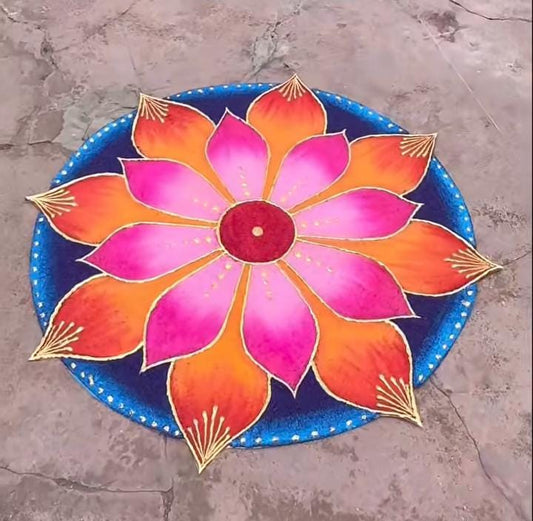 Ready to use Rangoli mat